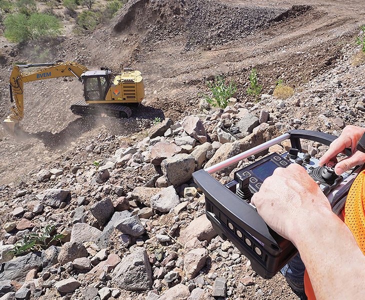 BVEM medium excavator – Safe Remote Control Boosts Productivity