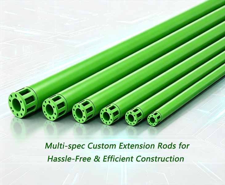 Multi-spec Custom Extension Rods for Hassle-Free & Efficient Construction