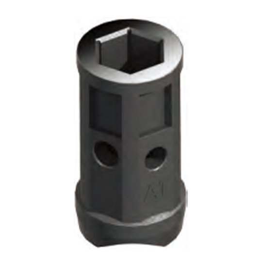 Supports various hexagonal, round and square hub sizes for universal machine compatibility